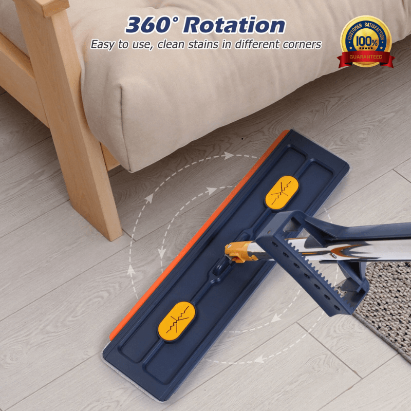 Map Self Ringing SimpleClean™ Self-Wringing Flat Mop + 2 FREE Microfibre Pads